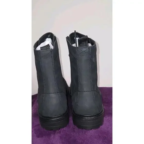 Men's Calvin Klein Lorenzo Lace Up Boots With Leather Upper Size 12 Black - Picture 5 of 9